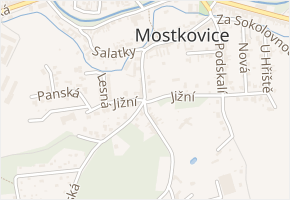 Jižní v obci Mostkovice - mapa ulice