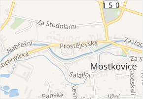 K Lávce v obci Mostkovice - mapa ulice