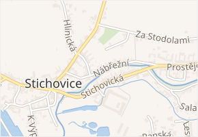 Nábřežní v obci Mostkovice - mapa ulice