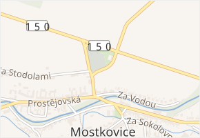 Severní v obci Mostkovice - mapa ulice