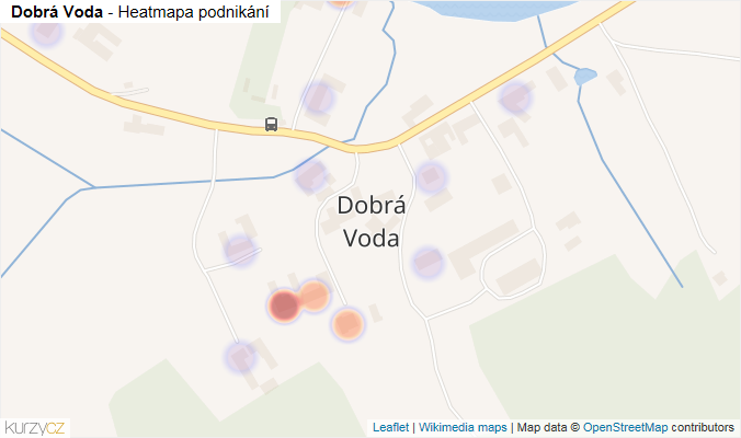 Mapa Dobrá Voda - Firmy v části obce.