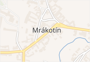 Mrákotín v obci Mrákotín - mapa části obce