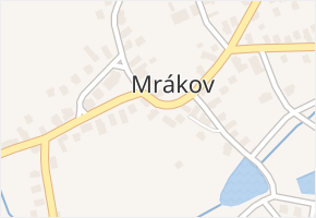 Mrákov v obci Mrákov - mapa části obce