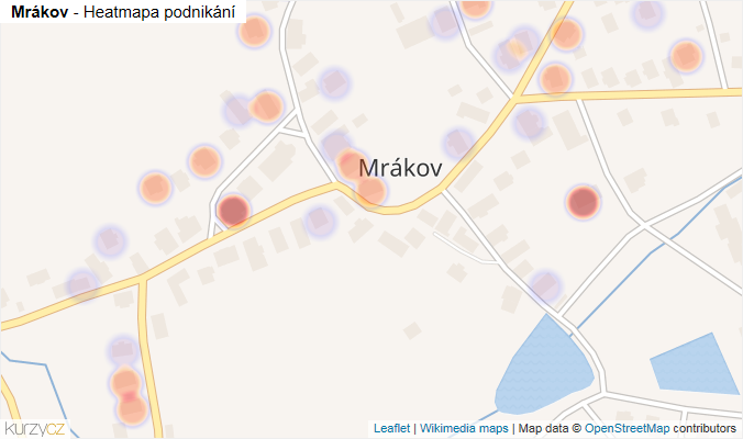 Mapa Mrákov - Firmy v části obce.