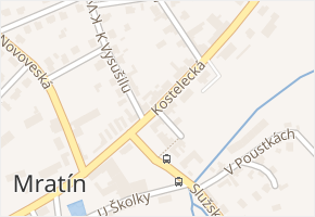 Kostelecká v obci Mratín - mapa ulice