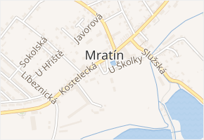 Krátká v obci Mratín - mapa ulice