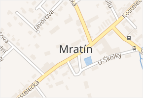 Mratín v obci Mratín - mapa ulice