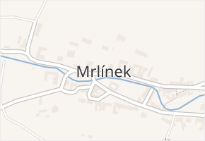 Mrlínek v obci Mrlínek - mapa části obce