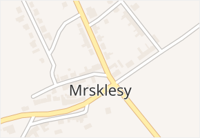 Mrsklesy v obci Mrsklesy - mapa části obce
