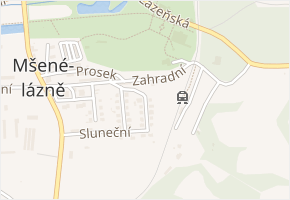 Na Vyhlídce v obci Mšené-lázně - mapa ulice