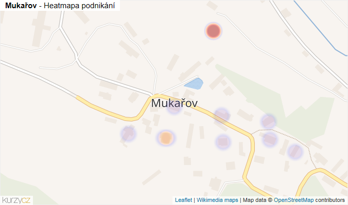 Mapa Mukařov - Firmy v části obce.