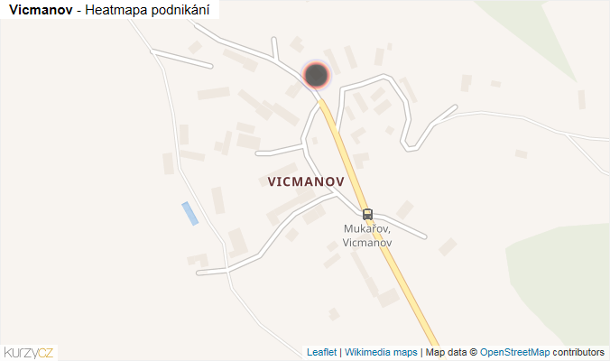 Mapa Vicmanov - Firmy v části obce.