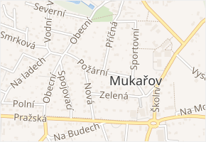 Požární v obci Mukařov - mapa ulice