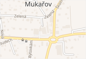 Pražská v obci Mukařov - mapa ulice