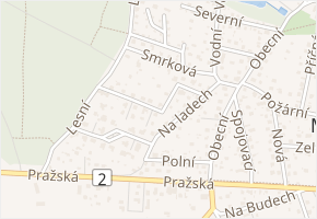 Sosnová v obci Mukařov - mapa ulice