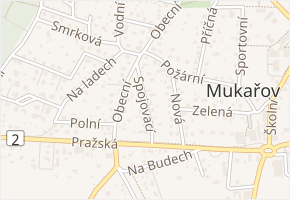 Spojovací v obci Mukařov - mapa ulice