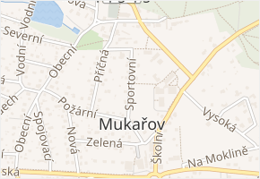 Sportovní v obci Mukařov - mapa ulice