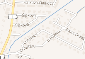 U potoka v obci Mukařov - mapa ulice
