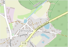 V Zahradách v obci Mukařov - mapa ulice