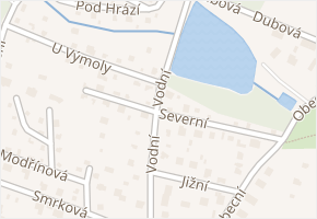 Vodní v obci Mukařov - mapa ulice