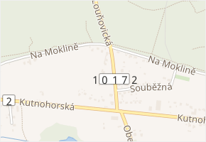 Zájezdní v obci Mukařov - mapa ulice