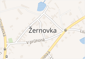 Žernovka v obci Mukařov - mapa části obce
