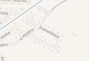 Zvonečková v obci Mukařov - mapa ulice