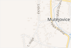 Husova v obci Mutějovice - mapa ulice
