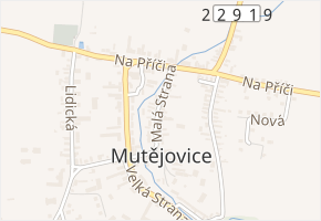 Malá Strana v obci Mutějovice - mapa ulice