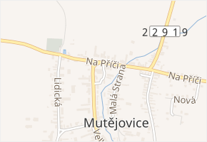 Na Ostrově v obci Mutějovice - mapa ulice