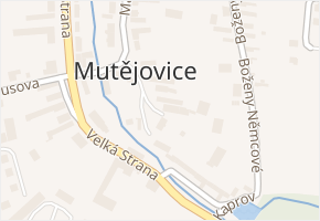 Na Rybníčku v obci Mutějovice - mapa ulice