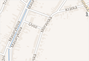 Moravská v obci Mutěnice - mapa ulice