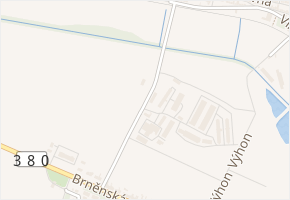 Prostřednice v obci Mutěnice - mapa ulice
