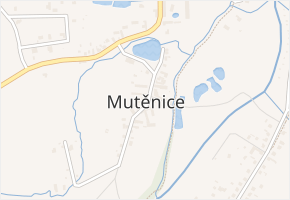 Mutěnice v obci Mutěnice - mapa části obce