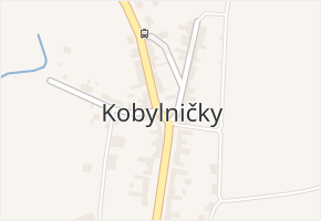 Kobylničky v obci Myslejovice - mapa části obce