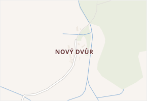 Nový Dvůr v obci Myslív - mapa části obce