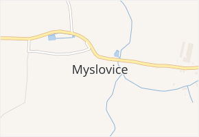 Myslovice v obci Myslovice - mapa části obce