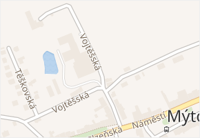 Vojtěšská v obci Mýto - mapa ulice