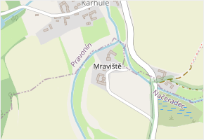 Mraviště v obci Načeradec - mapa ulice