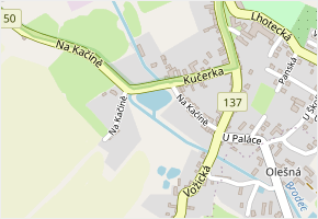 Na Kačíně v obci Načeradec - mapa ulice