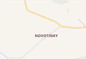 Novotinky v obci Načeradec - mapa části obce