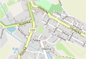 Panská v obci Načeradec - mapa ulice