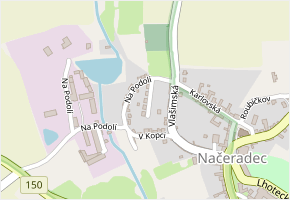 Podolská v obci Načeradec - mapa ulice