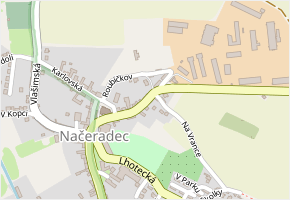 Pravonínská v obci Načeradec - mapa ulice