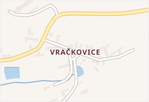 Vračkovice v obci Načeradec - mapa části obce