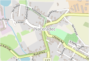 Zámecké náměstí v obci Načeradec - mapa ulice