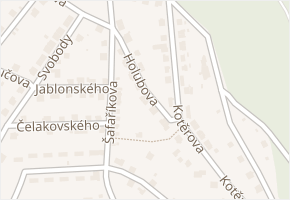 Holubova v obci Náchod - mapa ulice