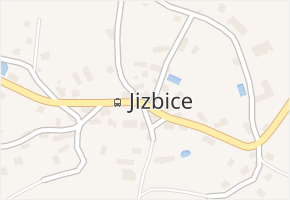 Jizbice v obci Náchod - mapa části obce