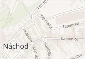 Karlovo náměstí v obci Náchod - mapa ulice