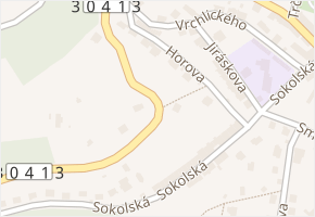 Krkonošská v obci Náchod - mapa ulice